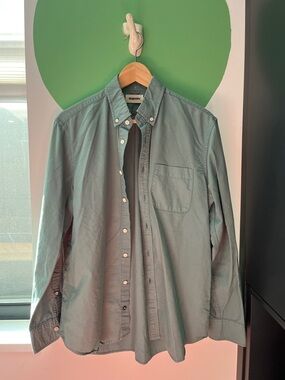 Taylor Stitch sage green oxford